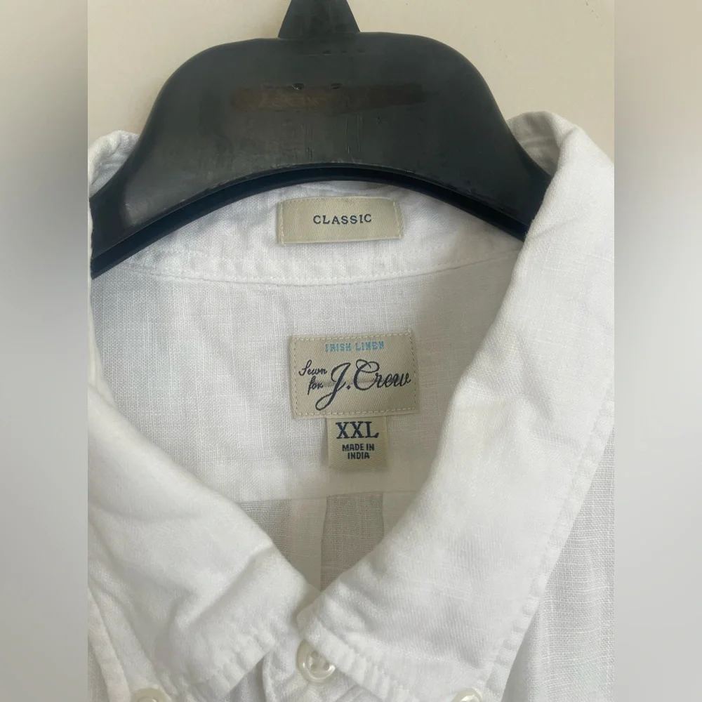 J.Crew Short-sleeve Baird McNutt Irish linen shirt EUC Size XXL
